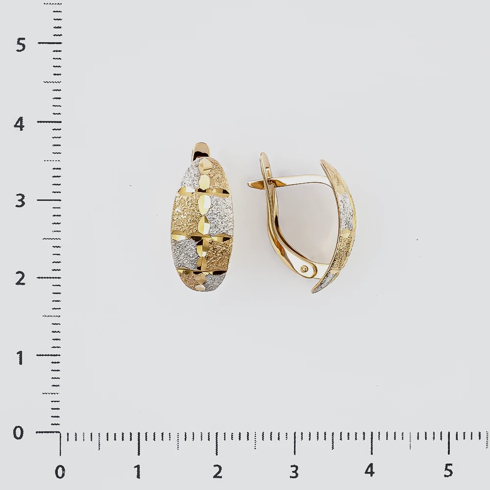 Серьги из красного золота 585 пробы