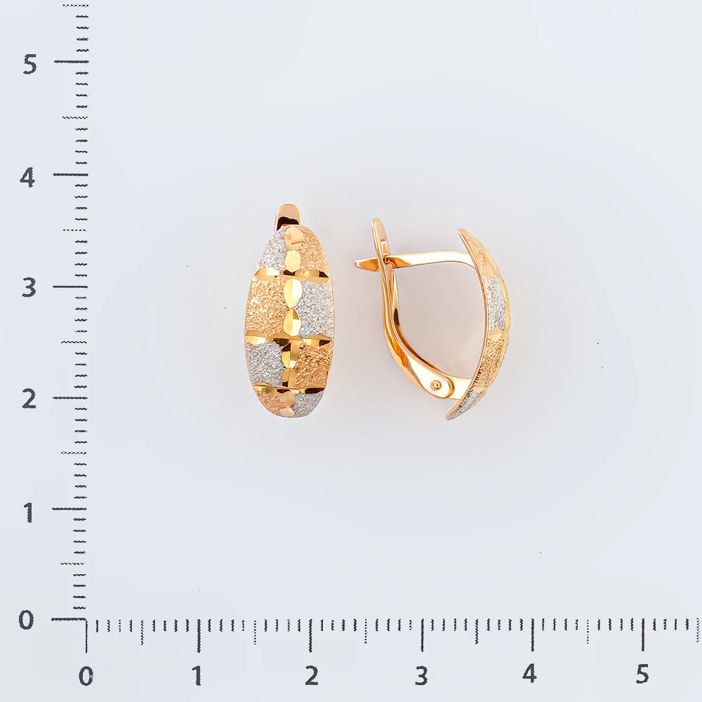 Серьги из красного золота 585 пробы