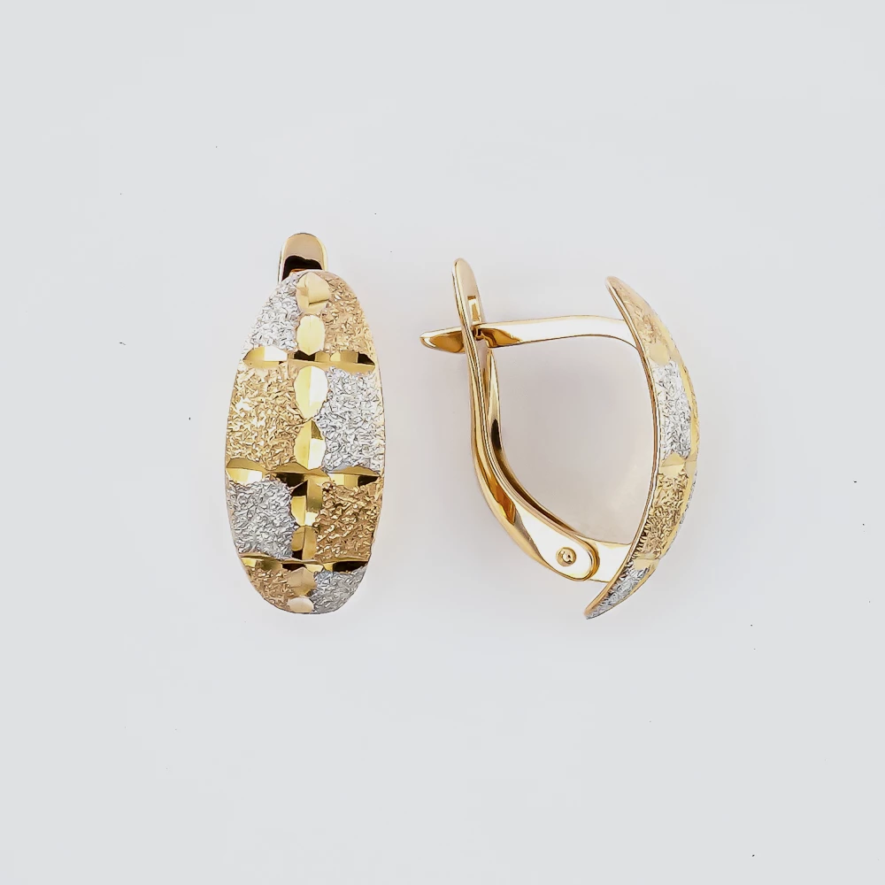 Серьги из красного золота 585 пробы