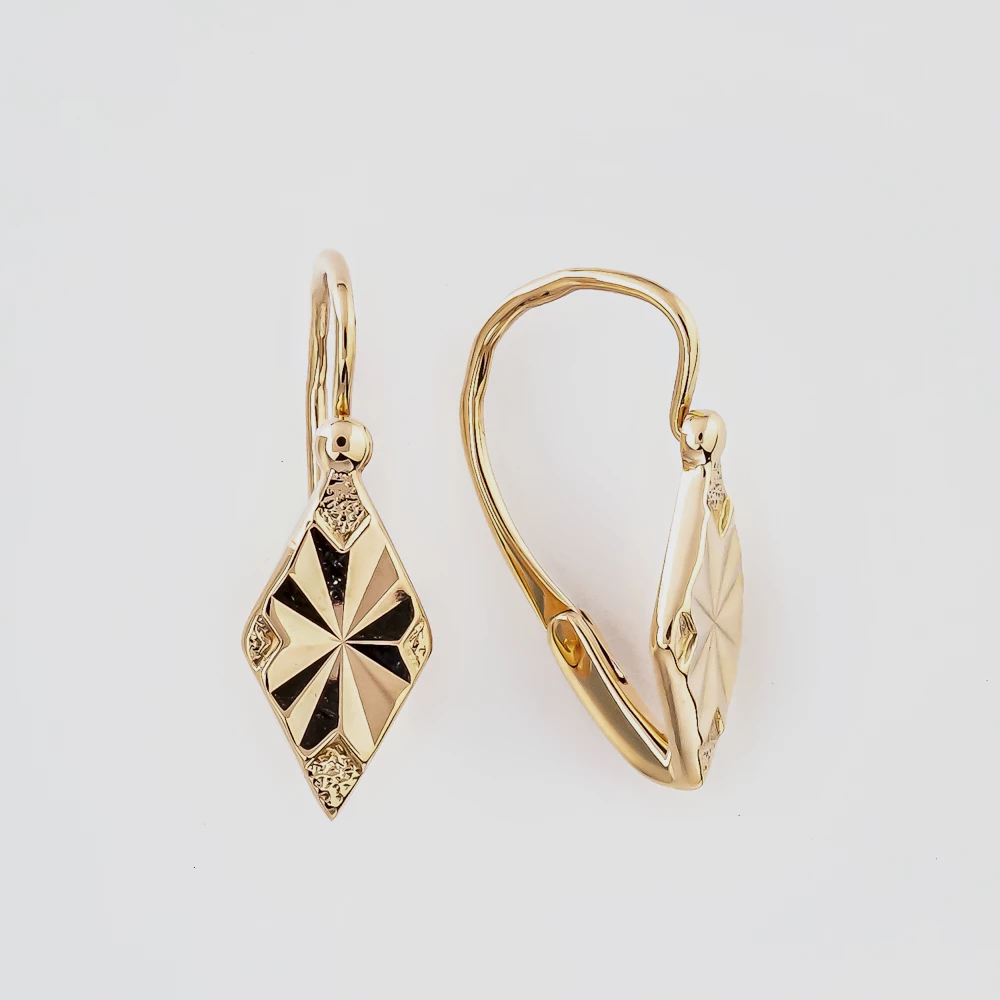 Серьги из красного золота 583 пробы