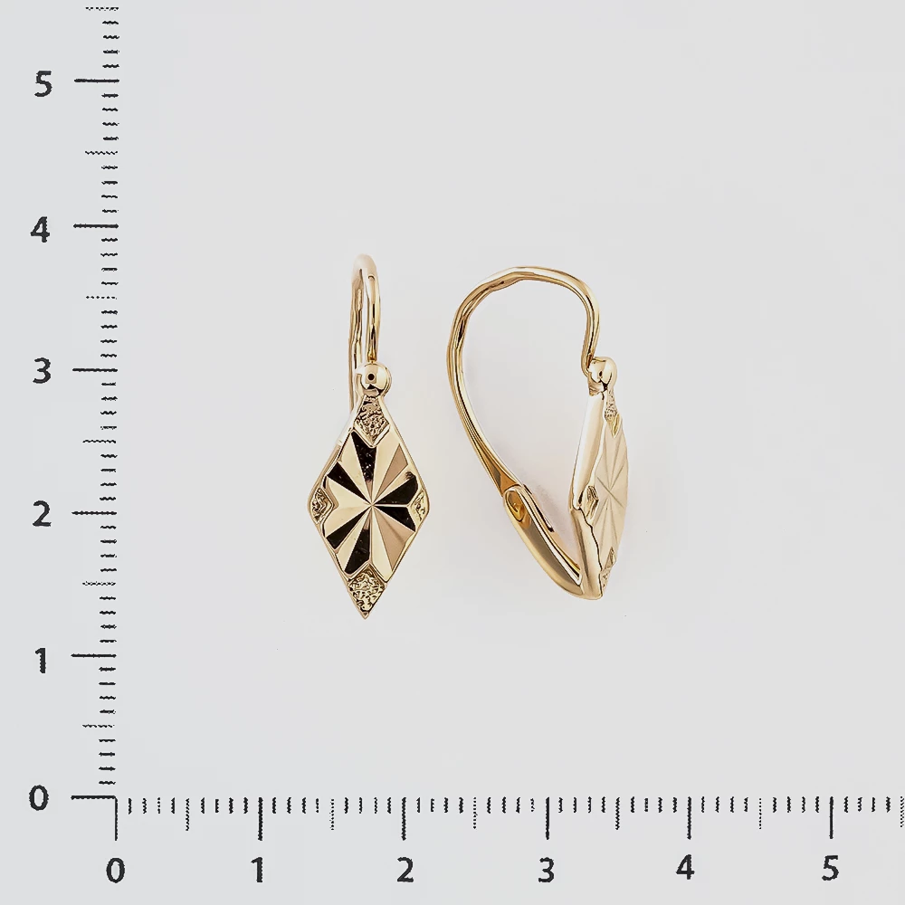 Серьги из красного золота 583 пробы
