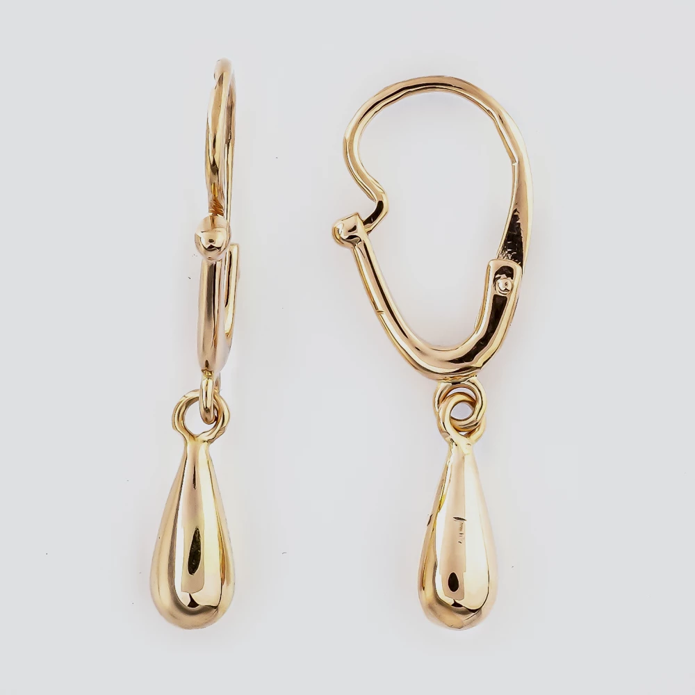 Серьги из красного золота 585 пробы