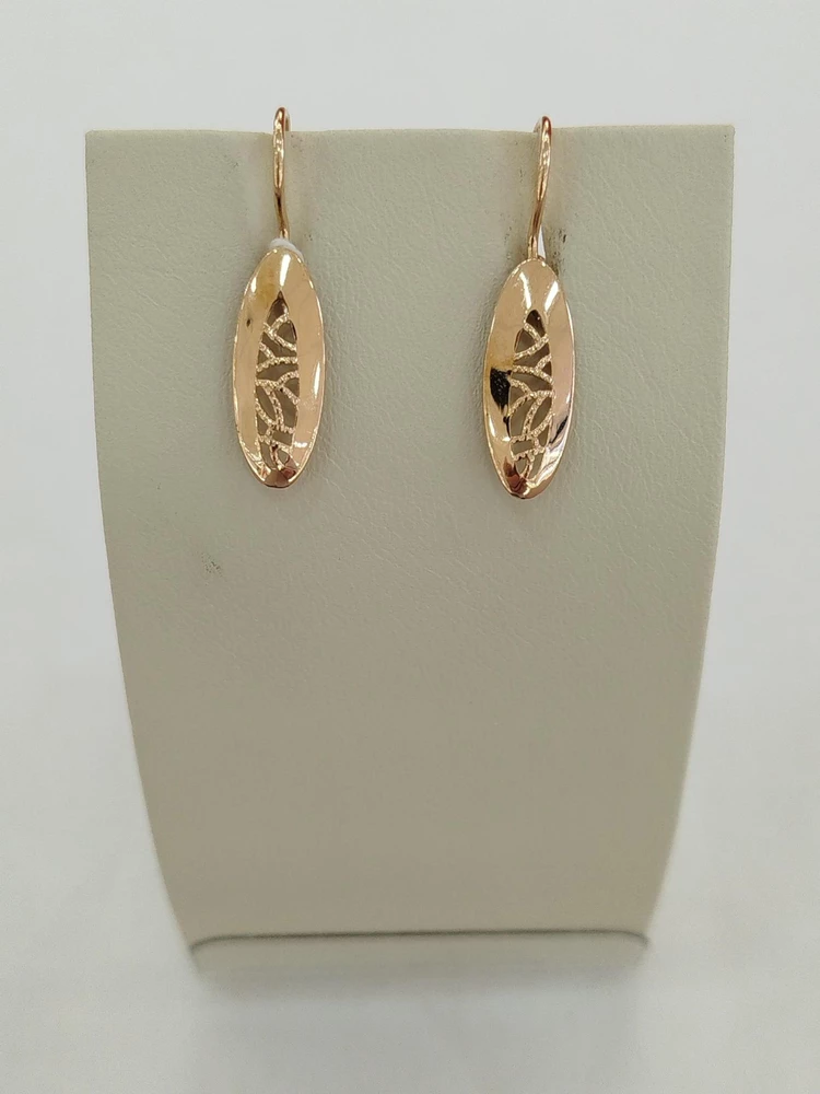 Серьги из красного золота 585 пробы