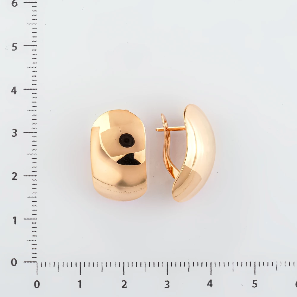 Серьги из красного золота 585 пробы
