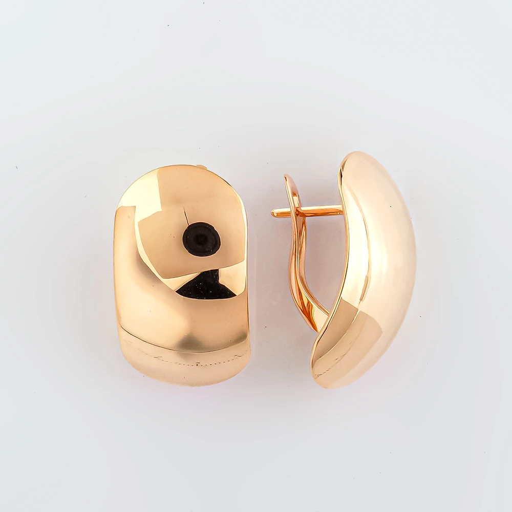Серьги из красного золота 585 пробы