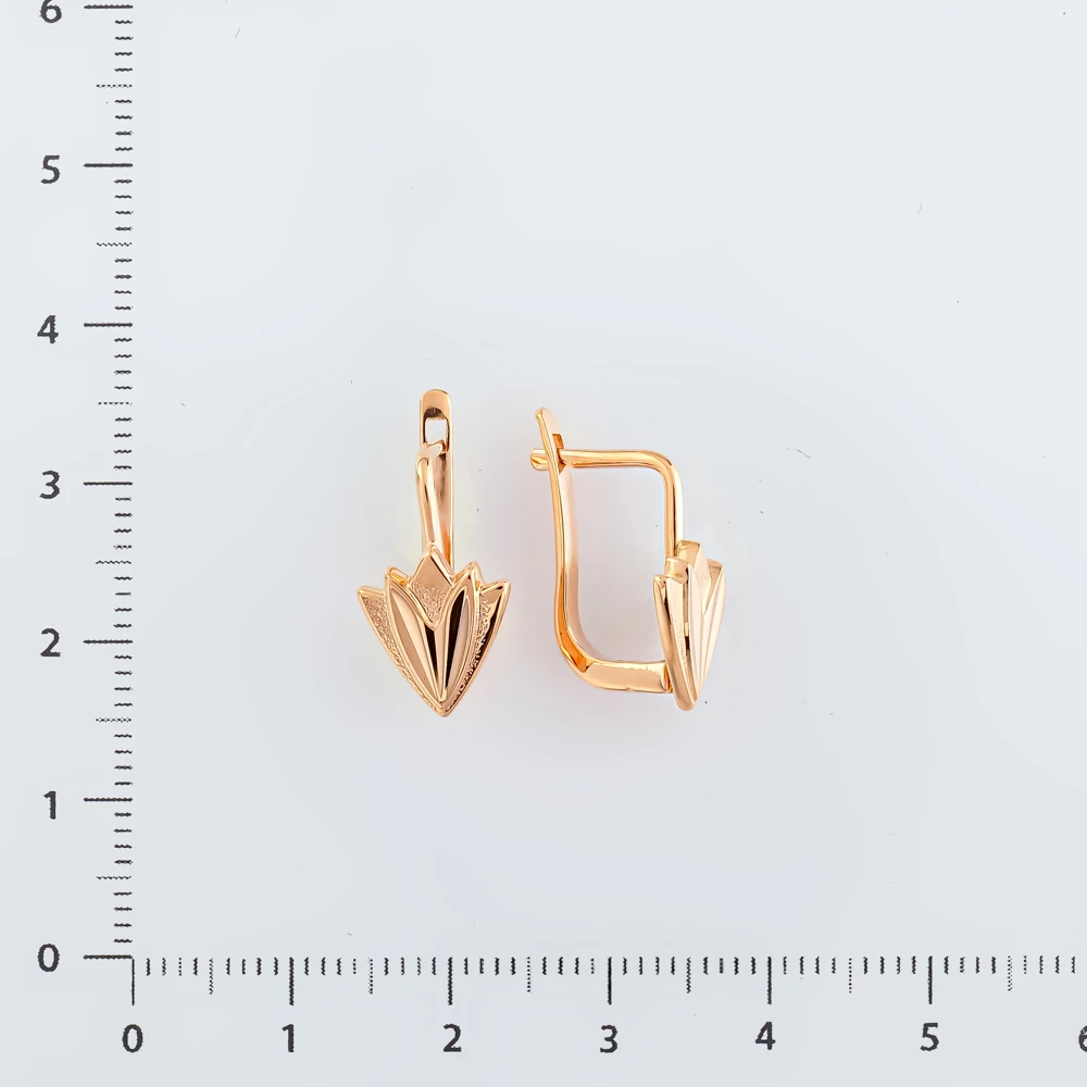 Серьги из красного золота 583 пробы