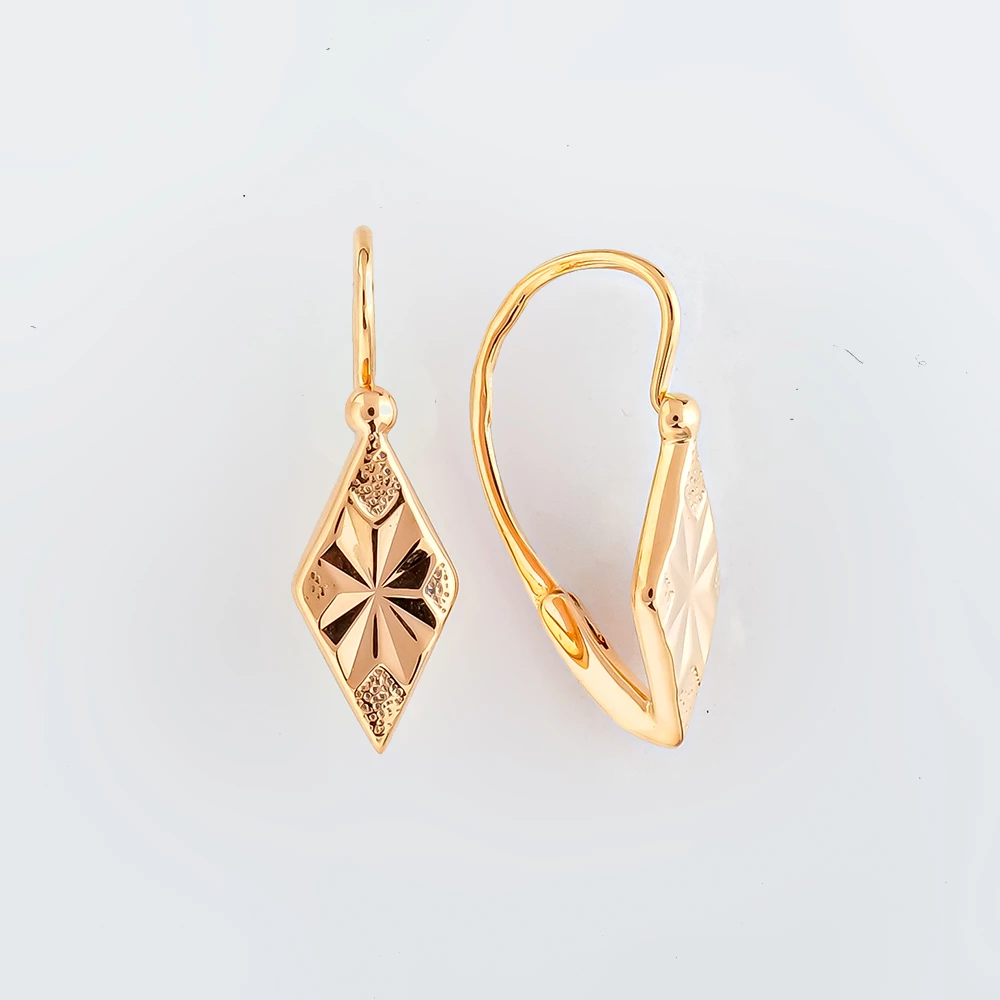 Серьги из красного золота 583 пробы