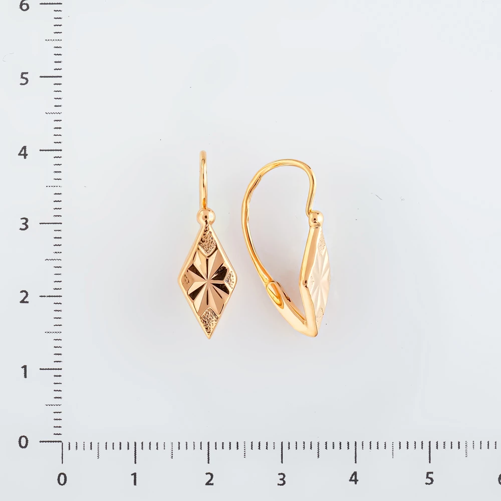 Серьги из красного золота 583 пробы