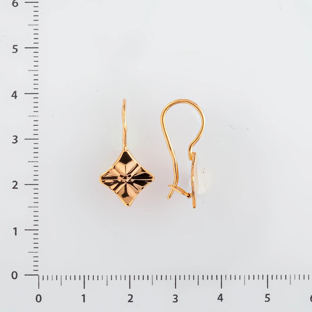 Серьги из красного золота 583 пробы
