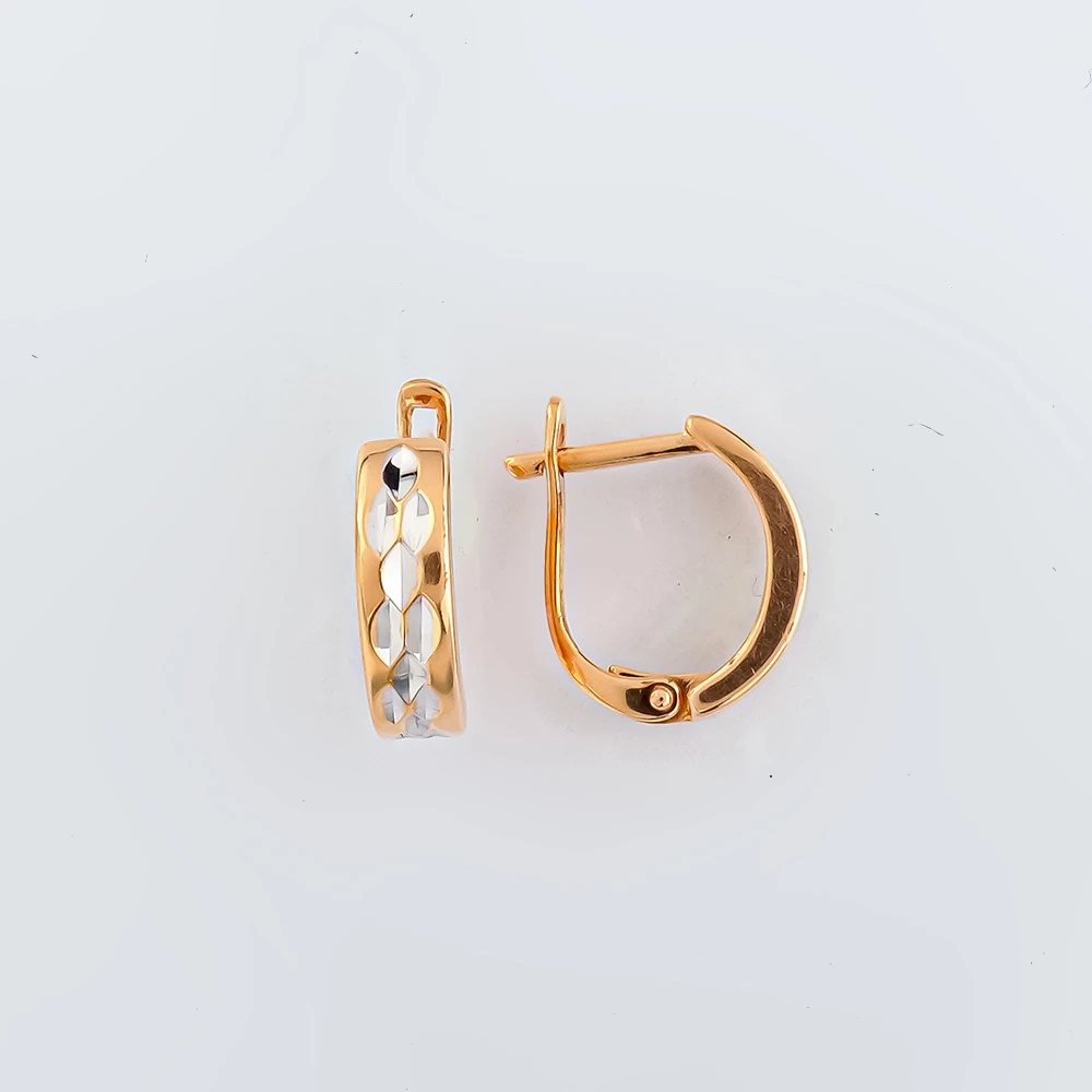 Серьги из красного золота 585 пробы