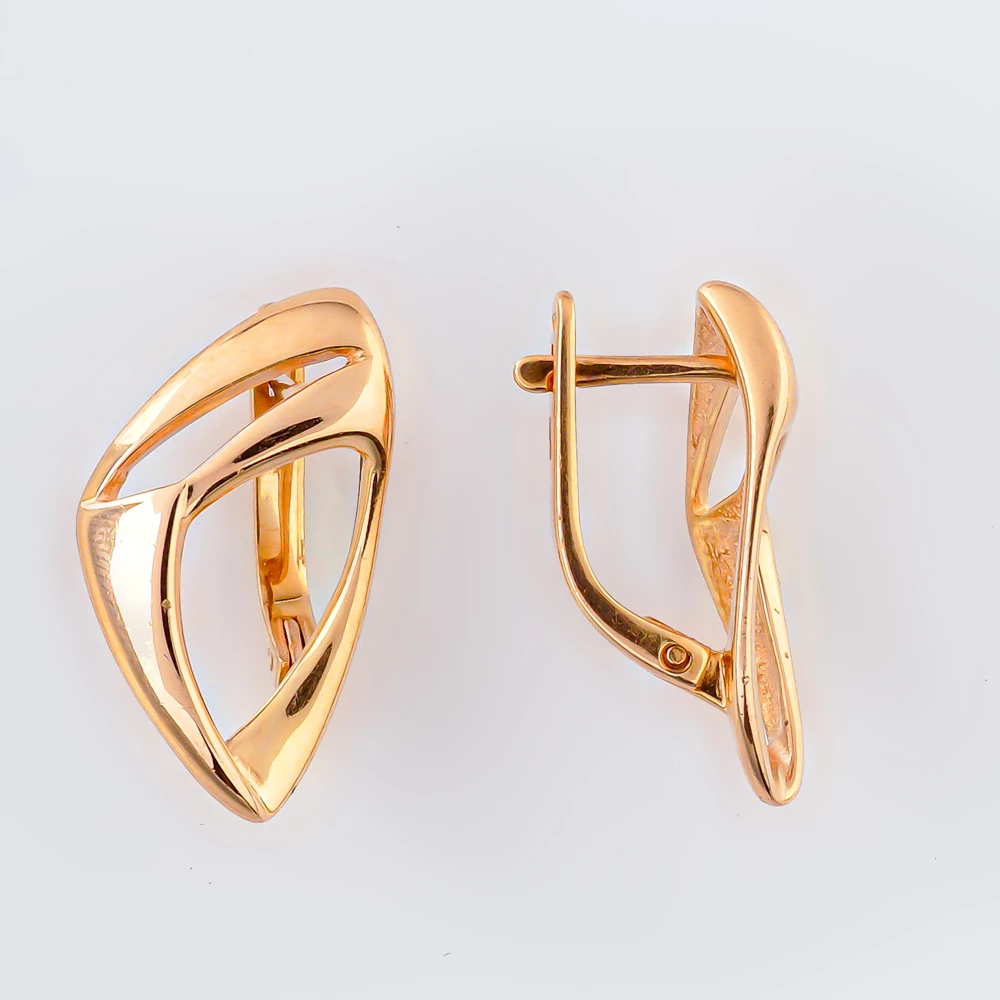 Серьги из красного золота 585 пробы