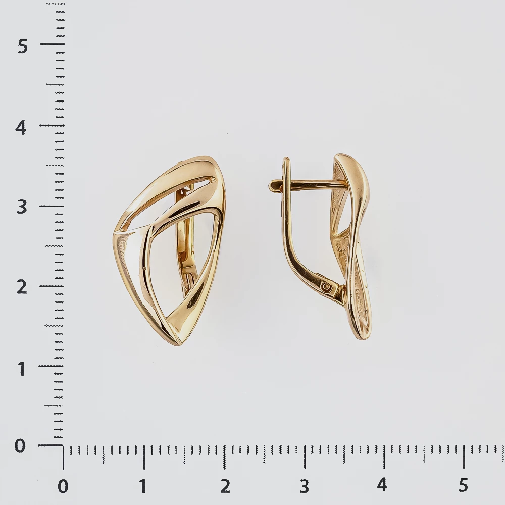 Серьги из красного золота 585 пробы