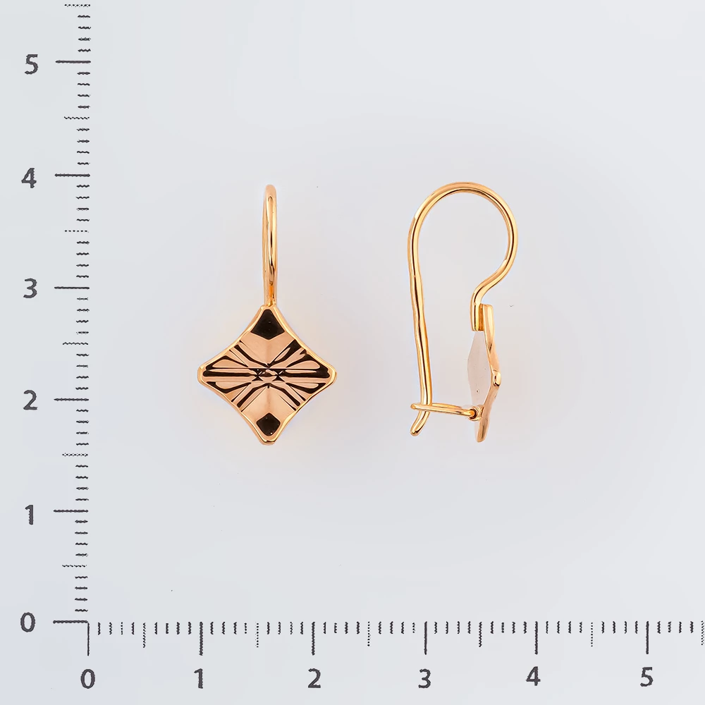 Серьги из красного золота 583 пробы