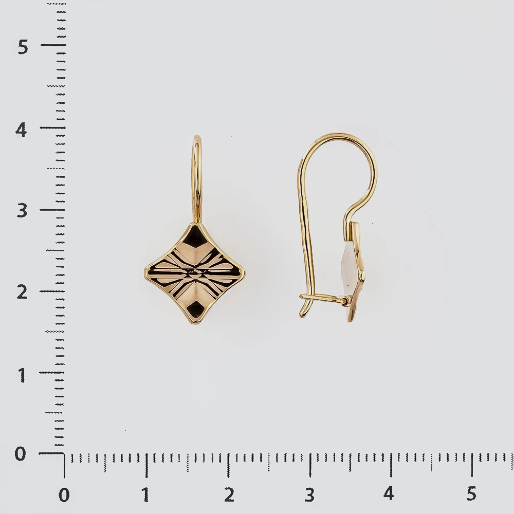 Серьги из красного золота 583 пробы