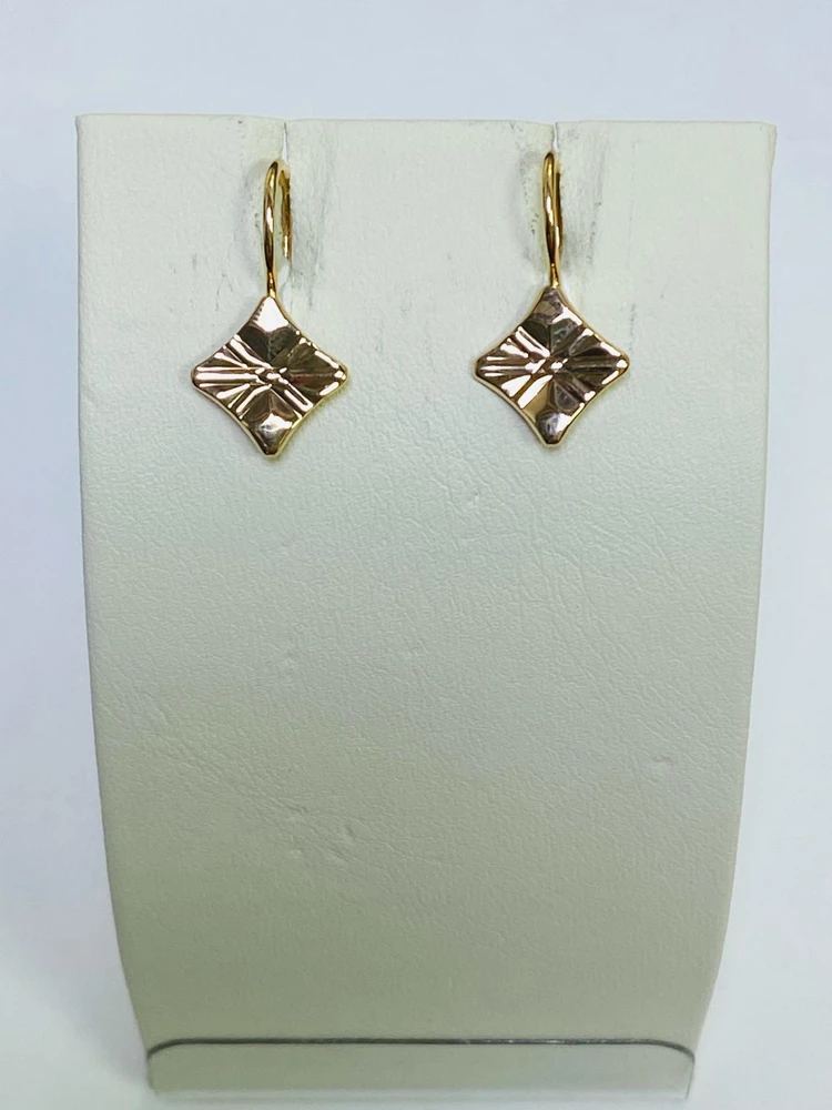 Серьги из красного золота 583 пробы