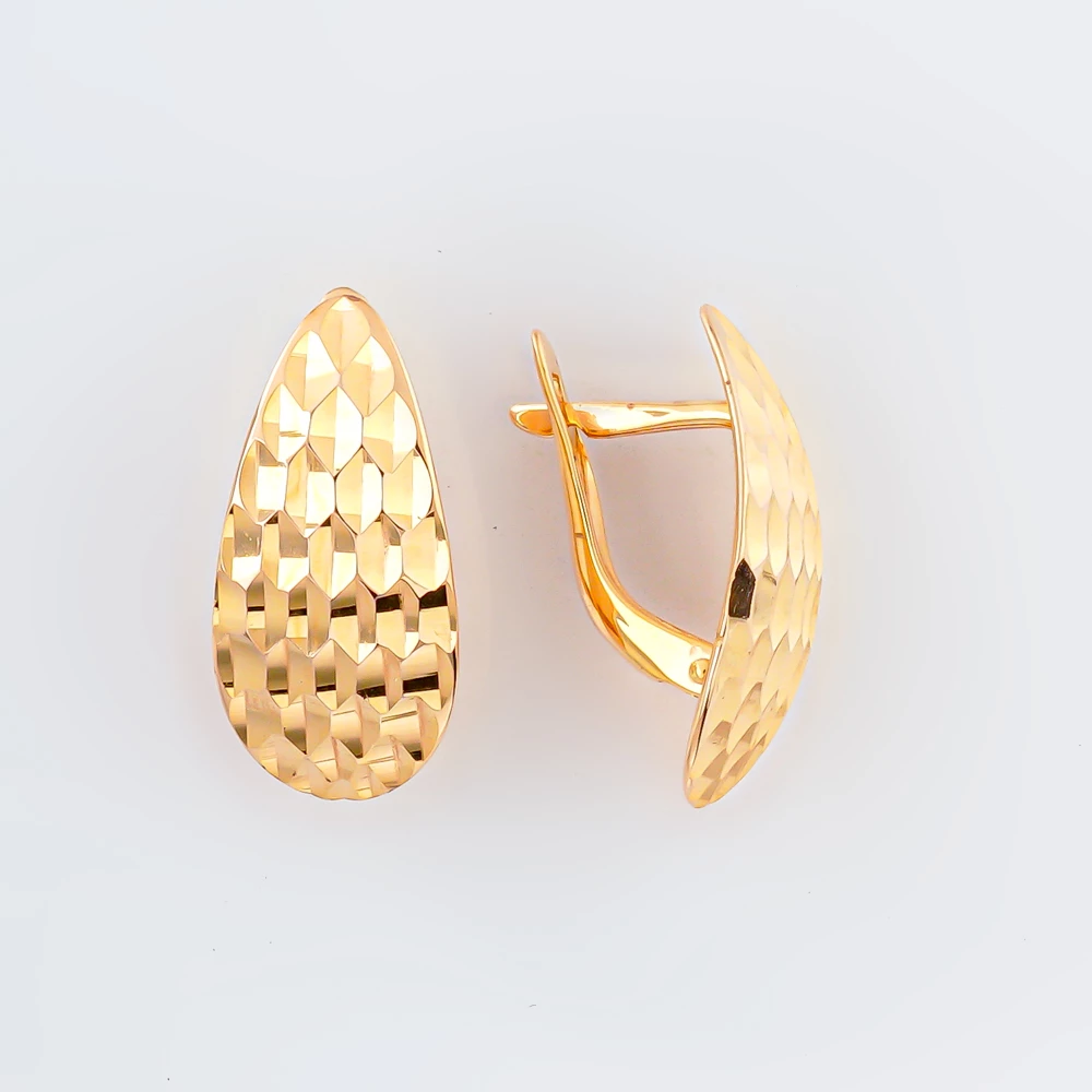 Серьги из красного золота 585 пробы