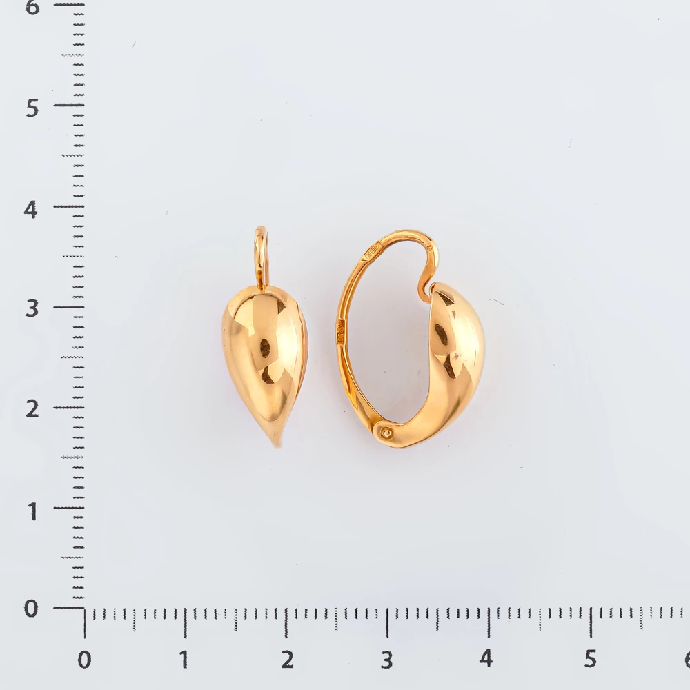 Серьги из красного золота 583 пробы