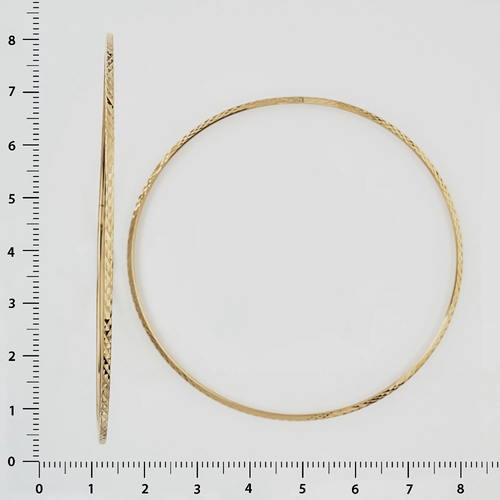 Серьги конго из красного золота 585 пробы