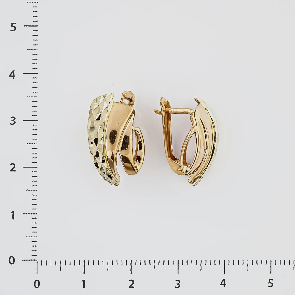 Серьги из красного золота 585 пробы