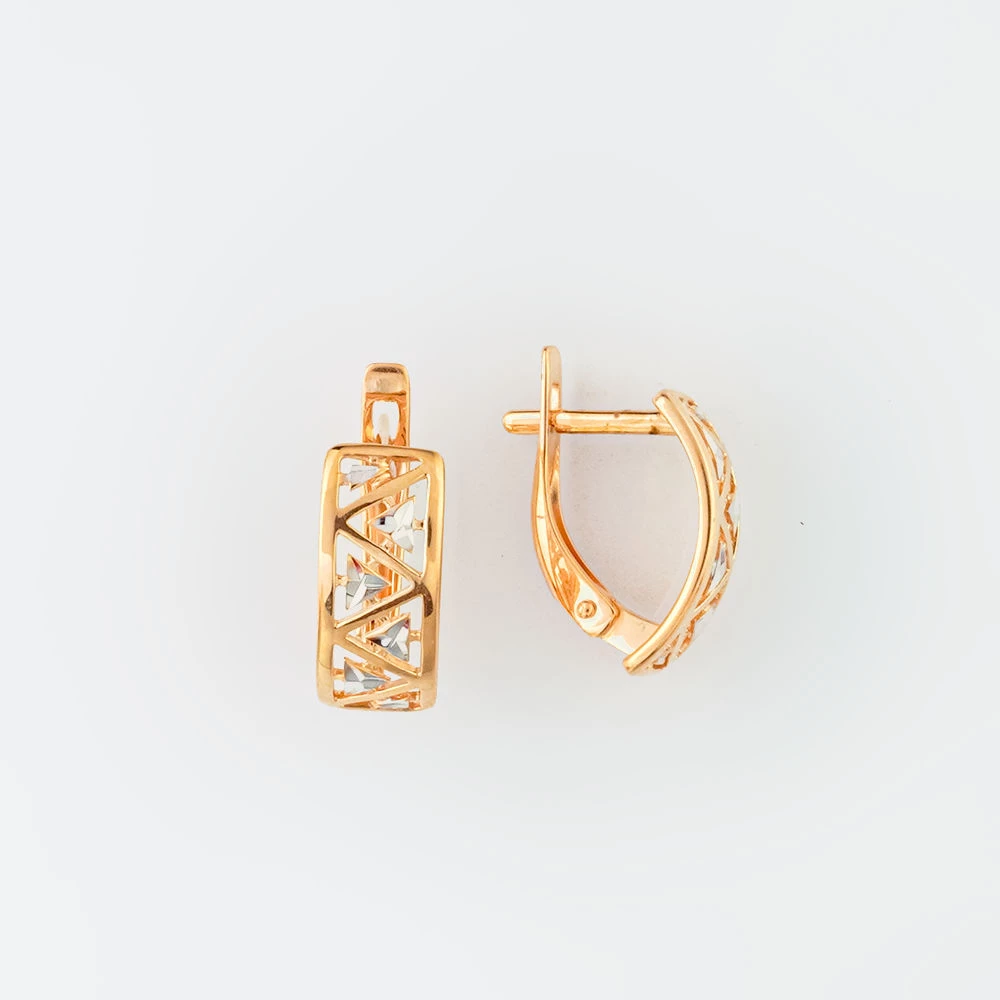 Серьги из красного золота 585 пробы