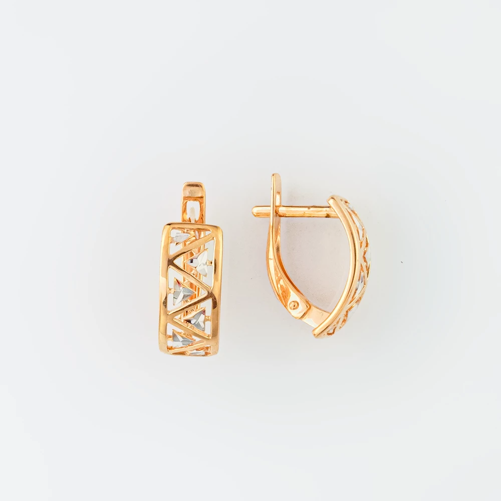 Серьги из красного золота 585 пробы