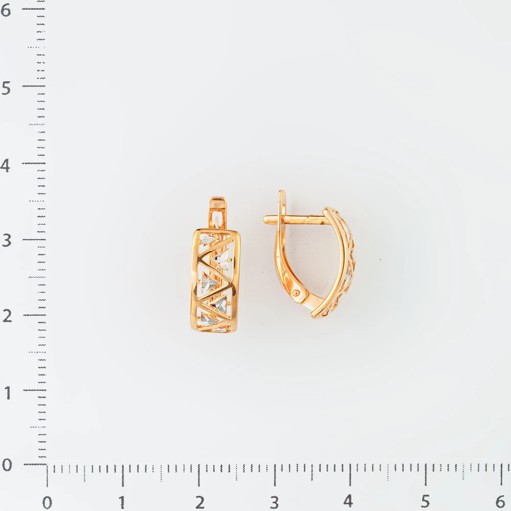 Серьги из красного золота 585 пробы