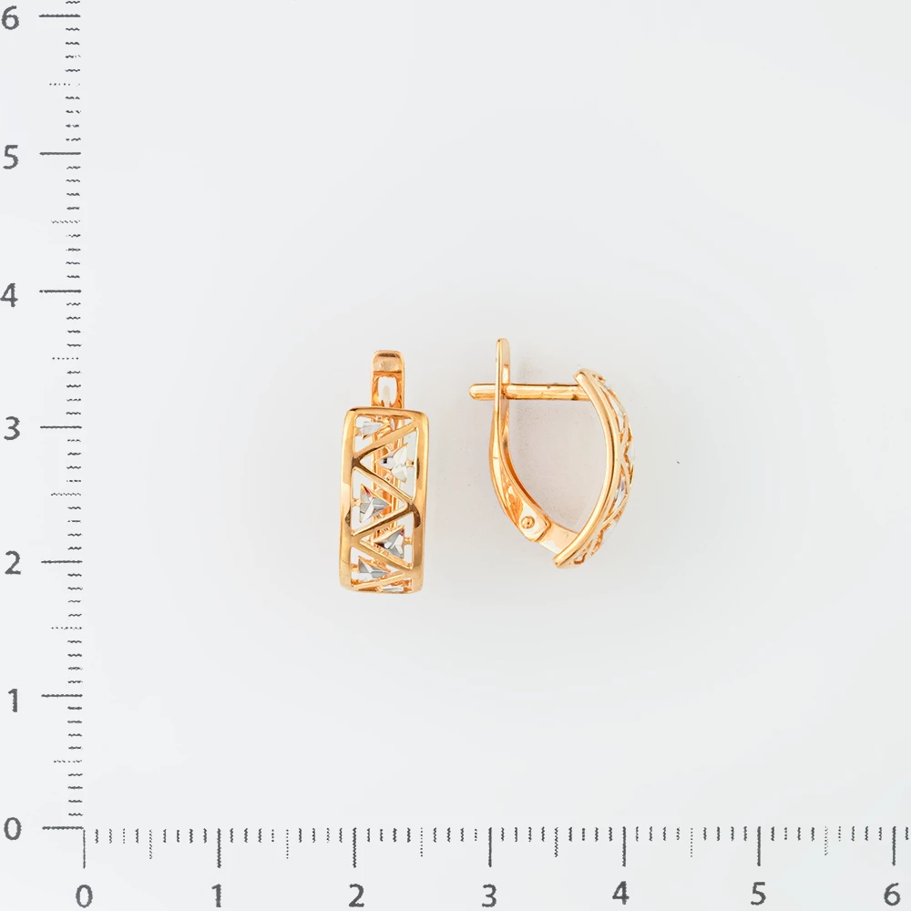 Серьги из красного золота 585 пробы