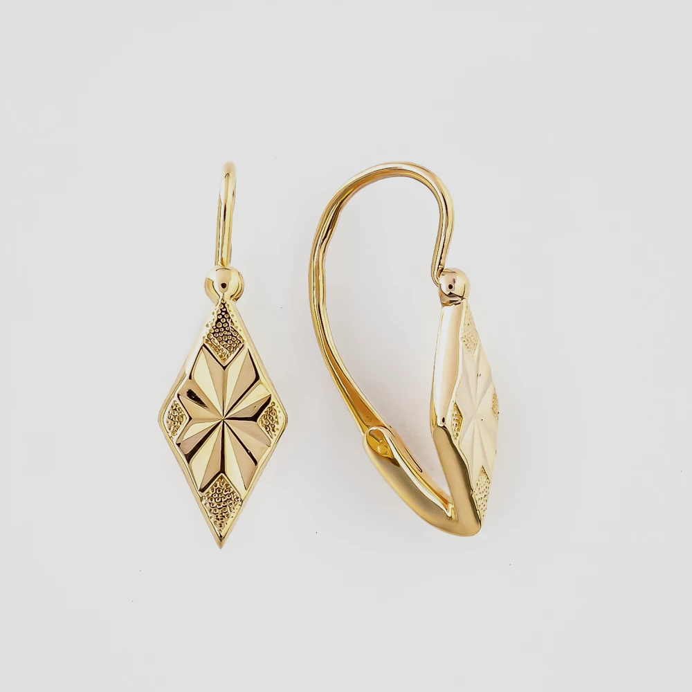 Серьги из красного золота 583 пробы