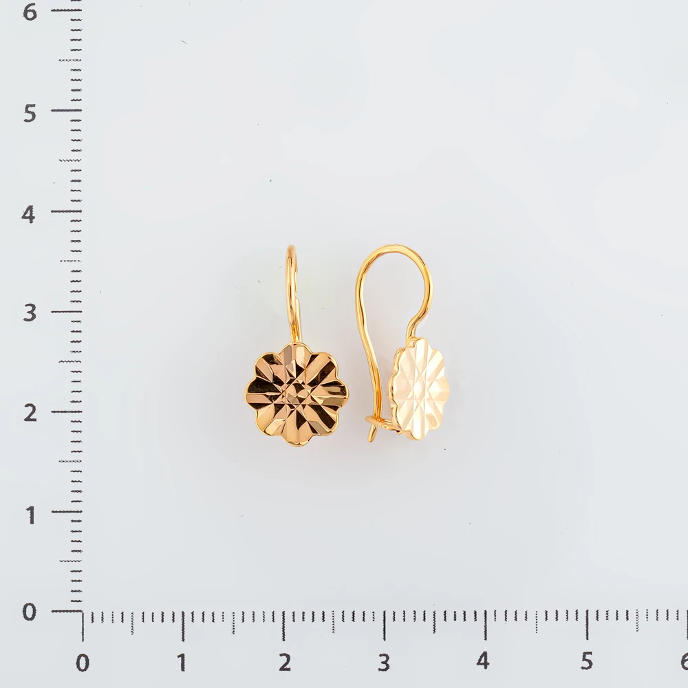 Серьги из красного золота 583 пробы