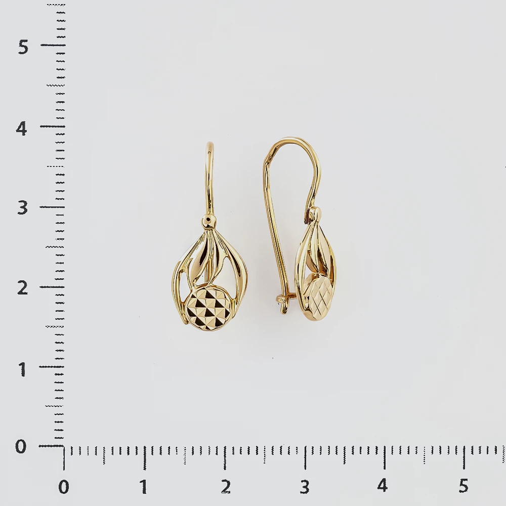 Серьги из красного золота 583 пробы
