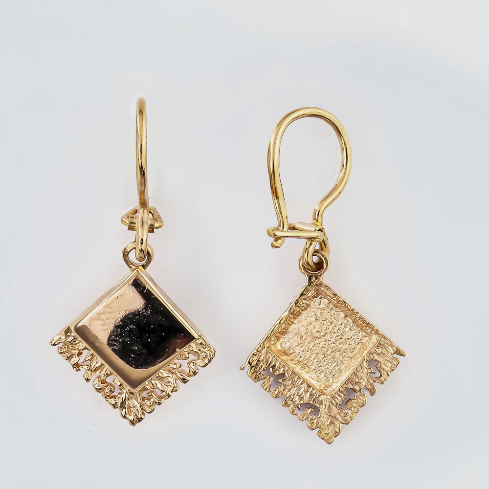 Серьги из красного золота 583 пробы