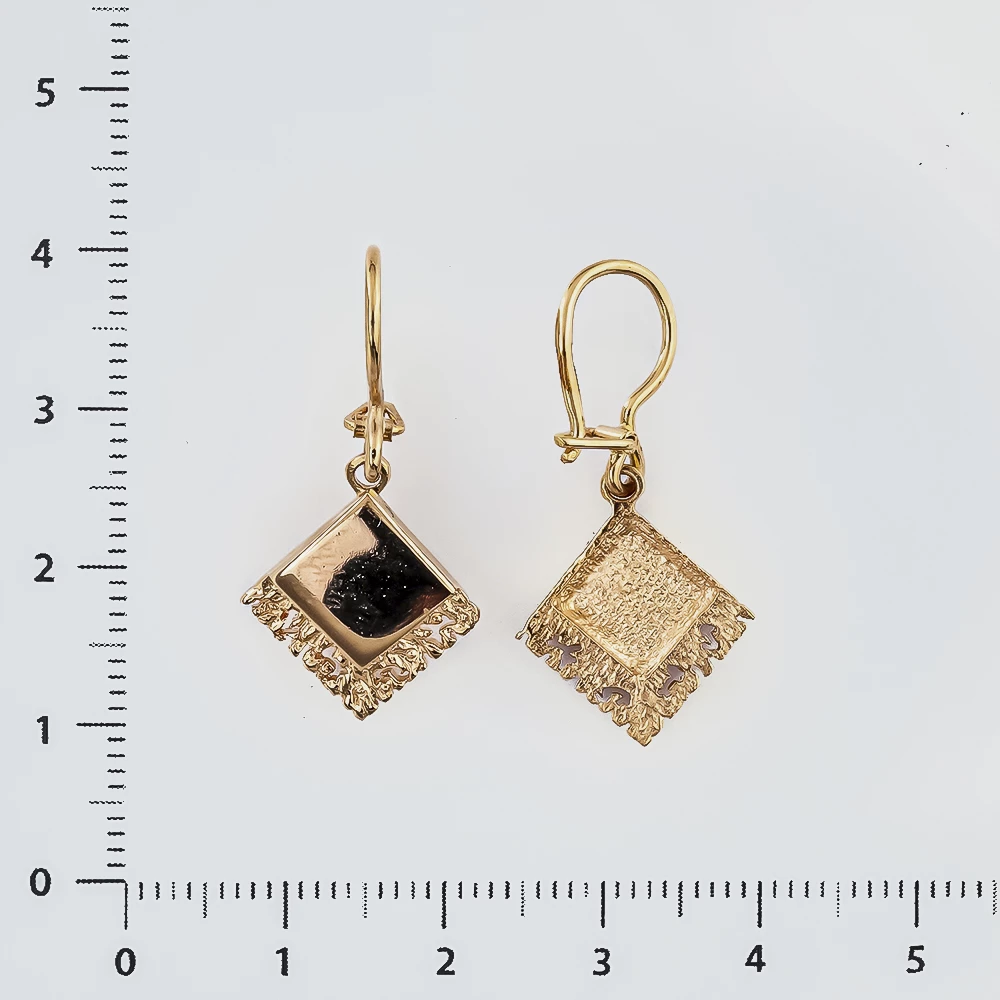 Серьги из красного золота 583 пробы