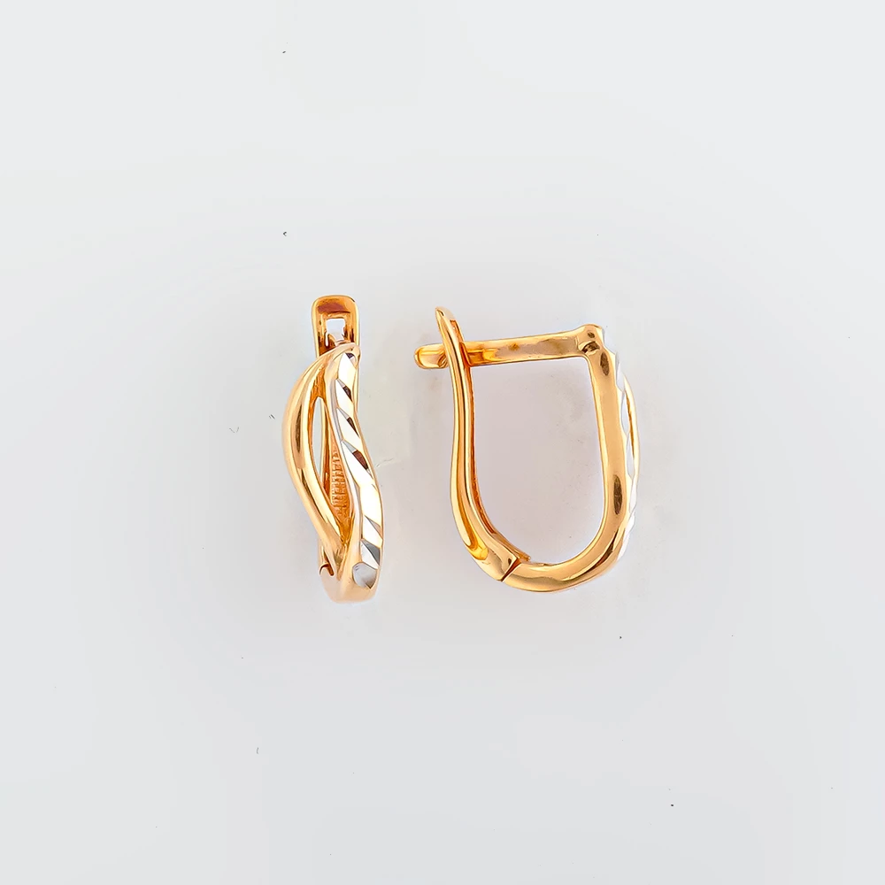 Серьги из красного золота 585 пробы