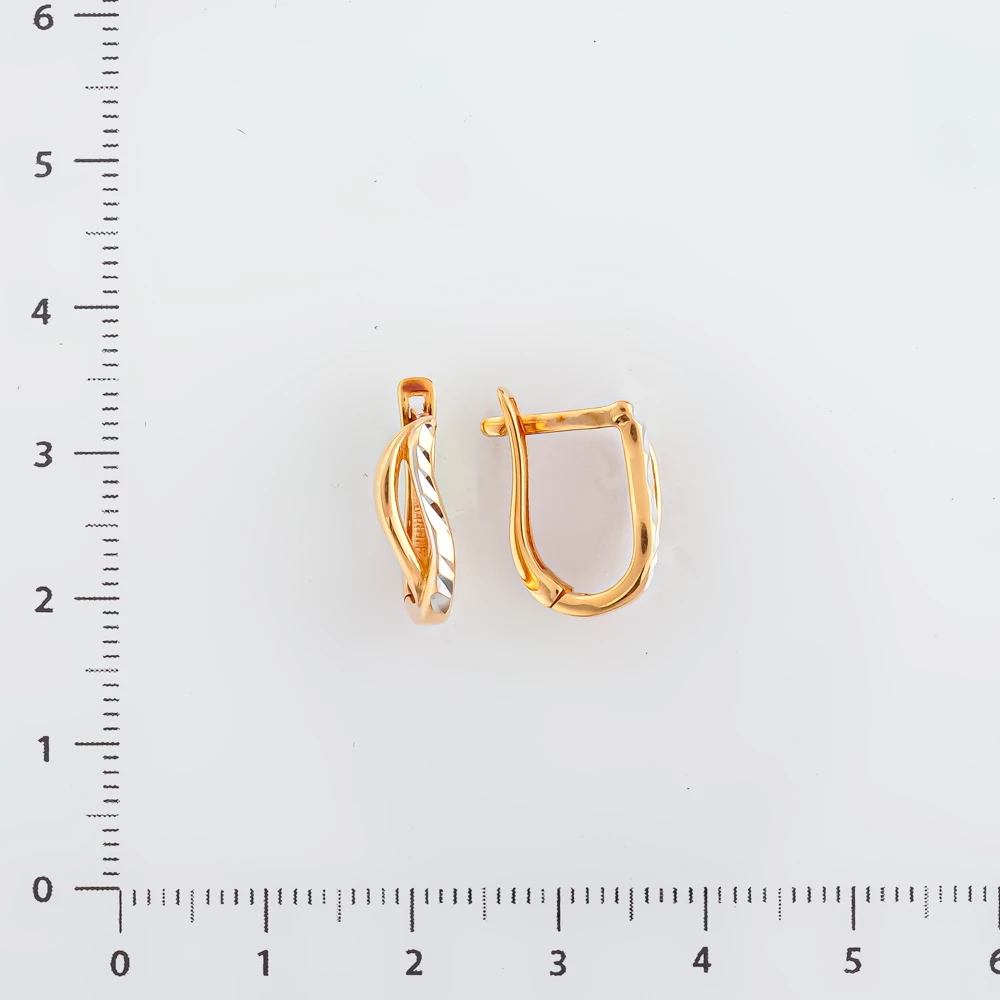 Серьги из красного золота 585 пробы
