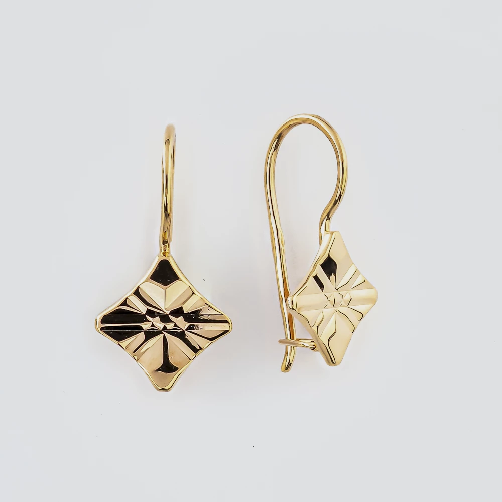 Серьги из красного золота 583 пробы