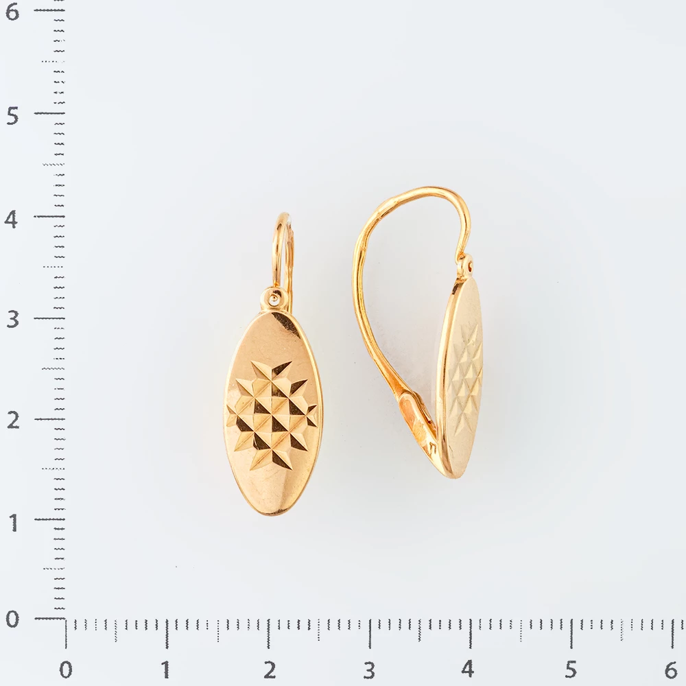 Серьги из красного золота 583 пробы