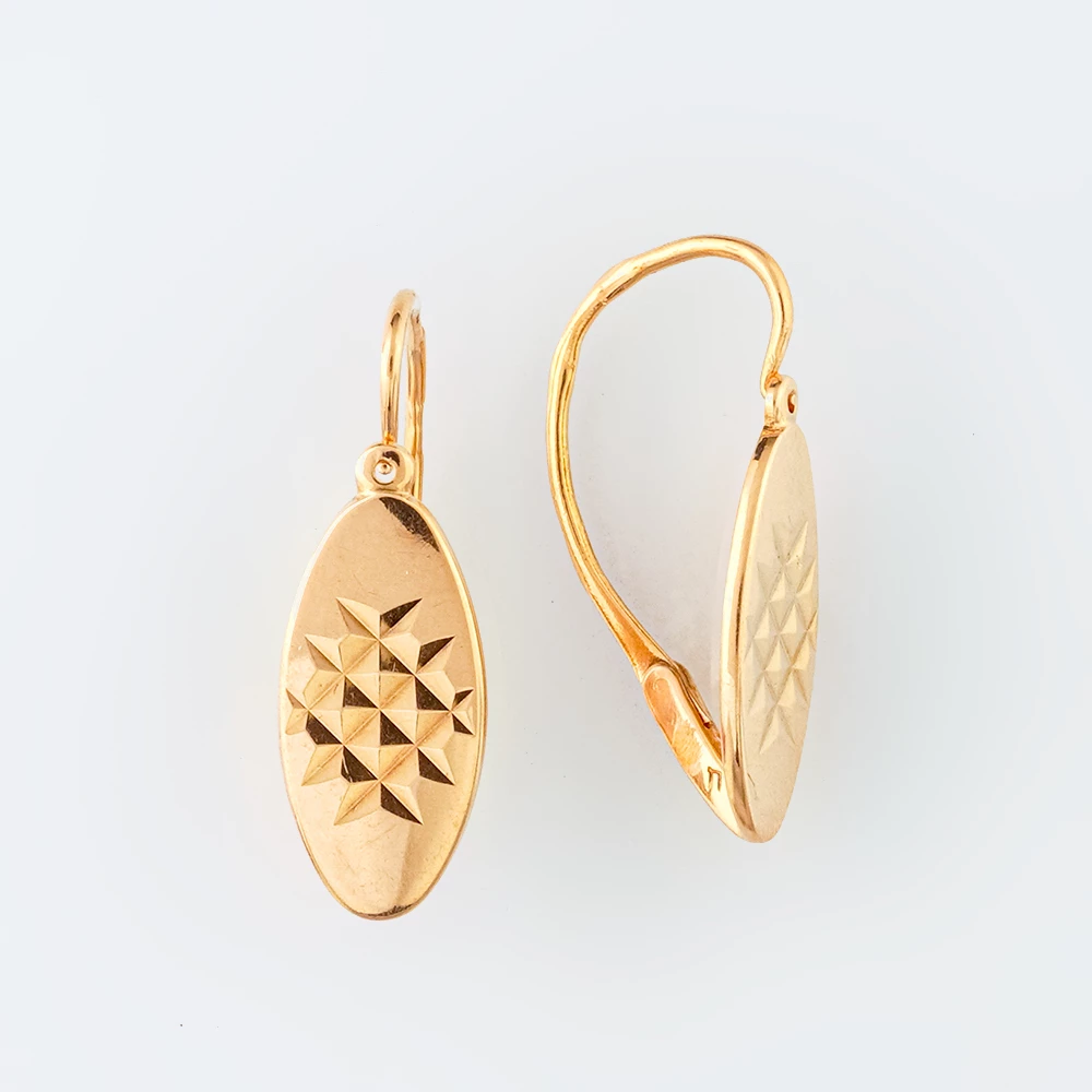 Серьги из красного золота 583 пробы