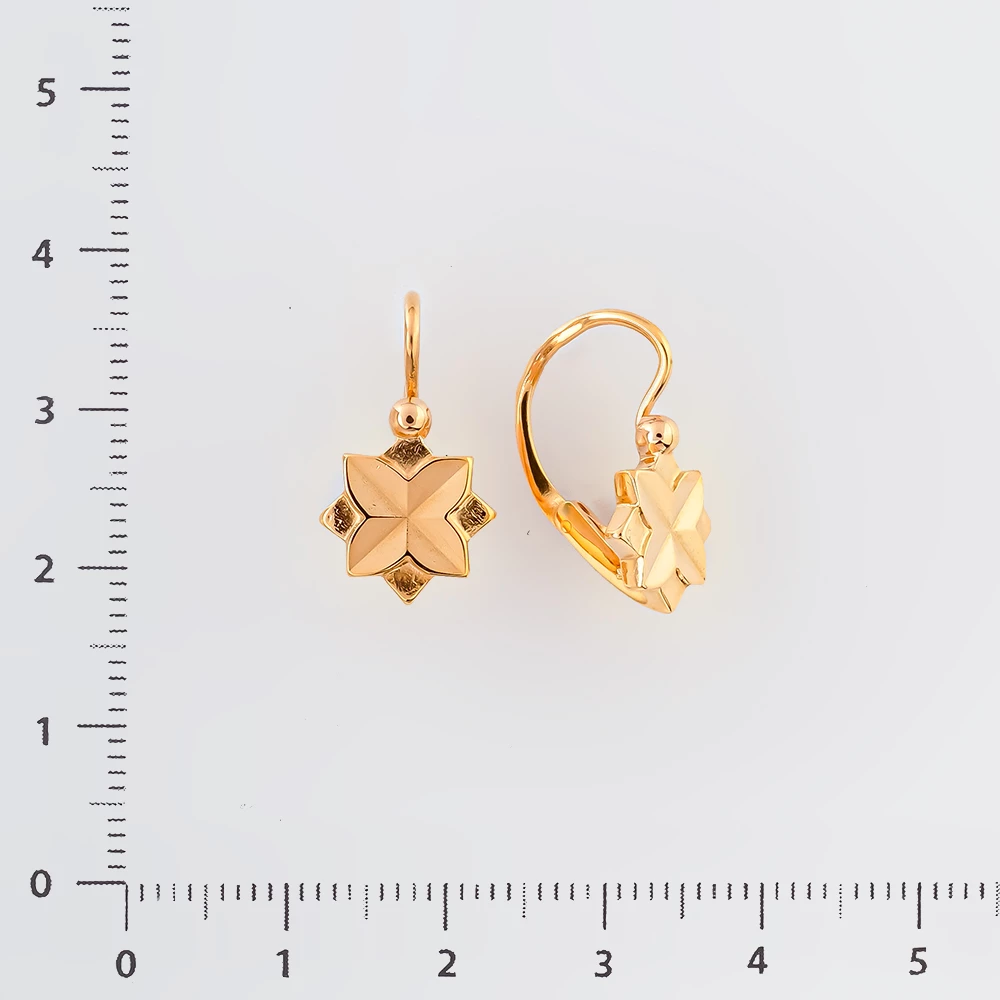 Серьги из красного золота 583 пробы