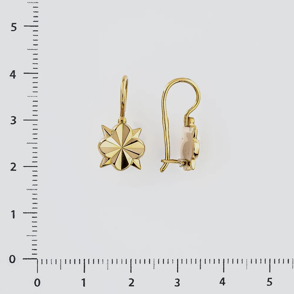 Серьги из красного золота 583 пробы