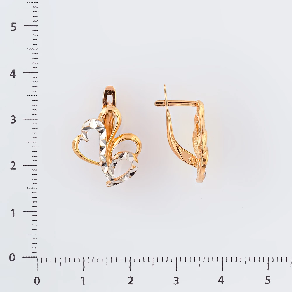 Серьги из красного золота 585 пробы