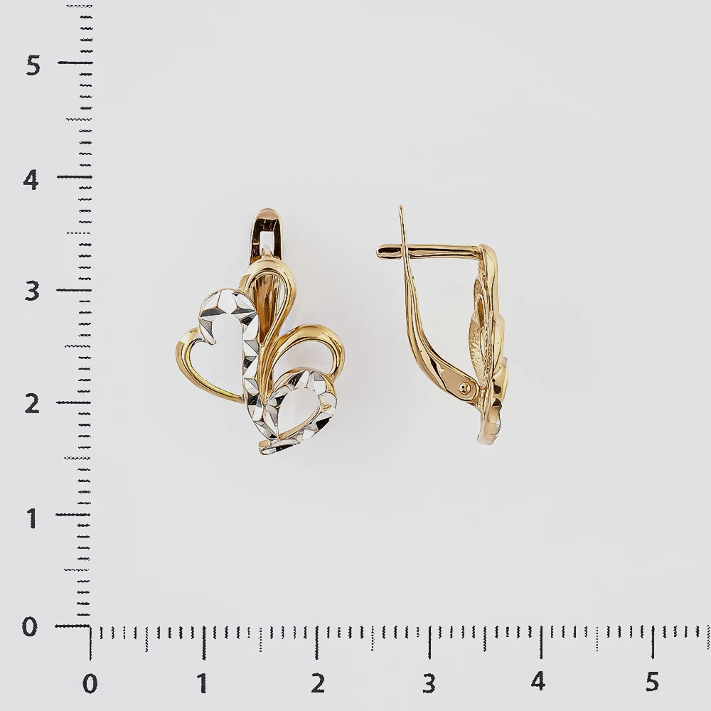 Серьги из красного золота 585 пробы