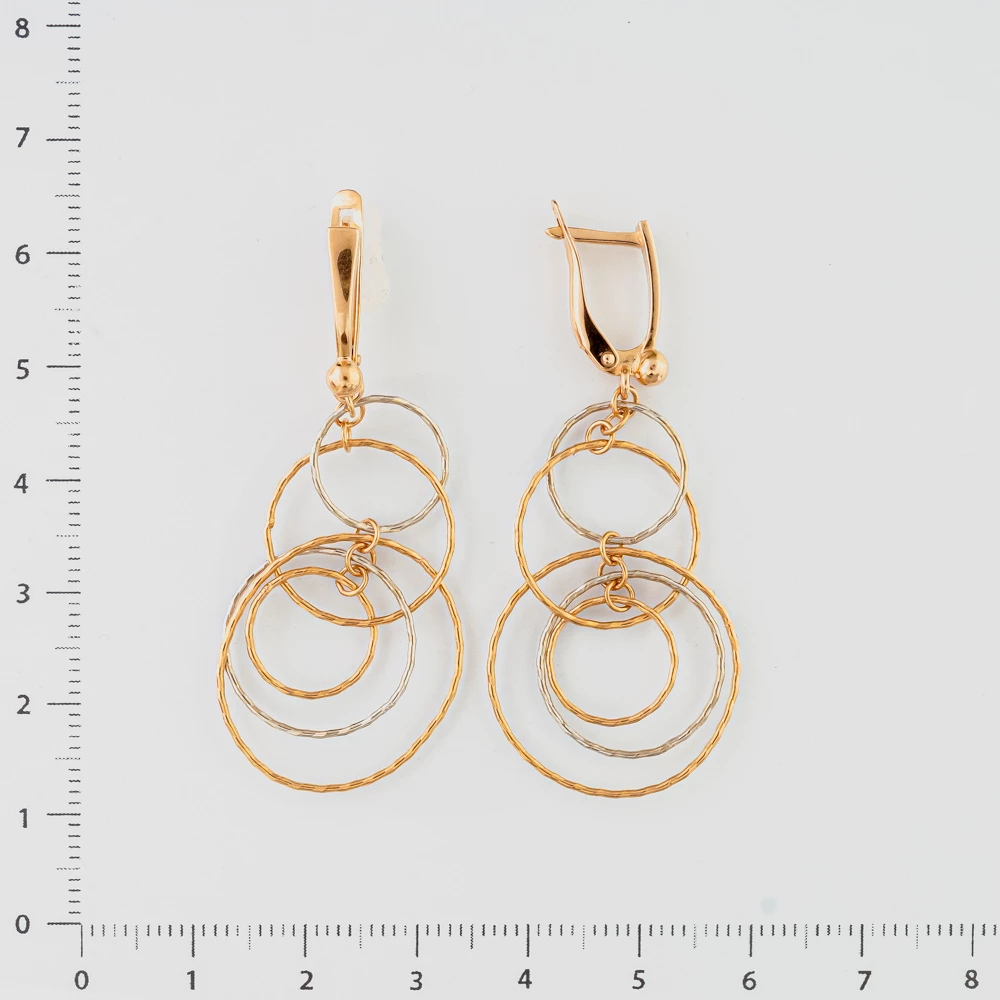 Серьги из красного золота 585 пробы
