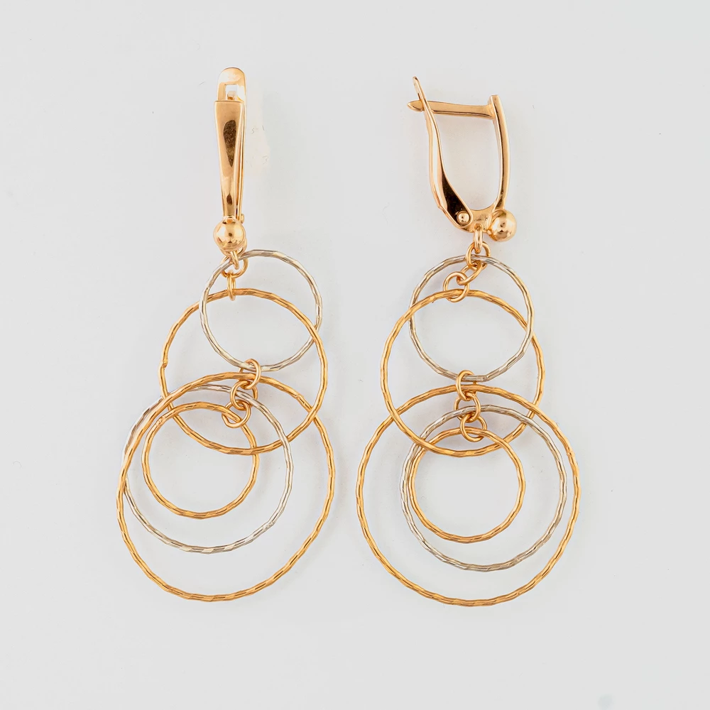 Серьги из красного золота 585 пробы