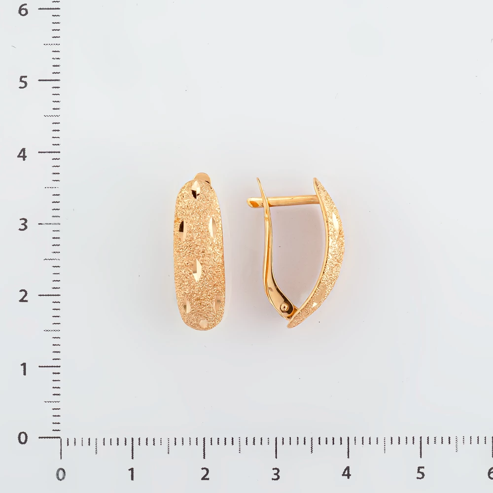 Серьги из красного золота 585 пробы