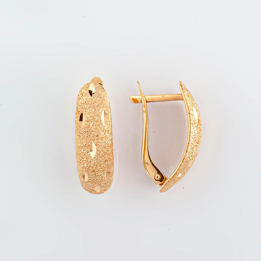 Серьги из красного золота 585 пробы