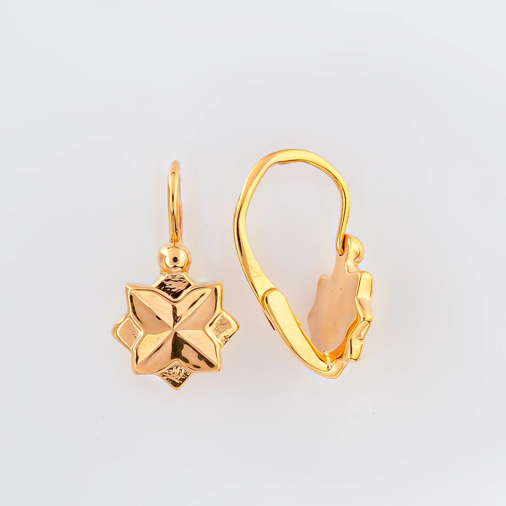 Серьги из красного золота 583 пробы