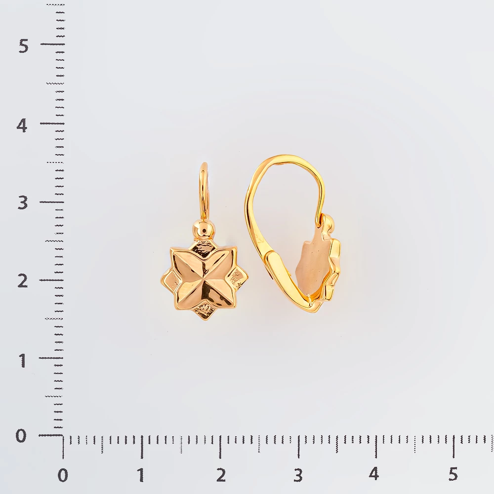 Серьги из красного золота 583 пробы