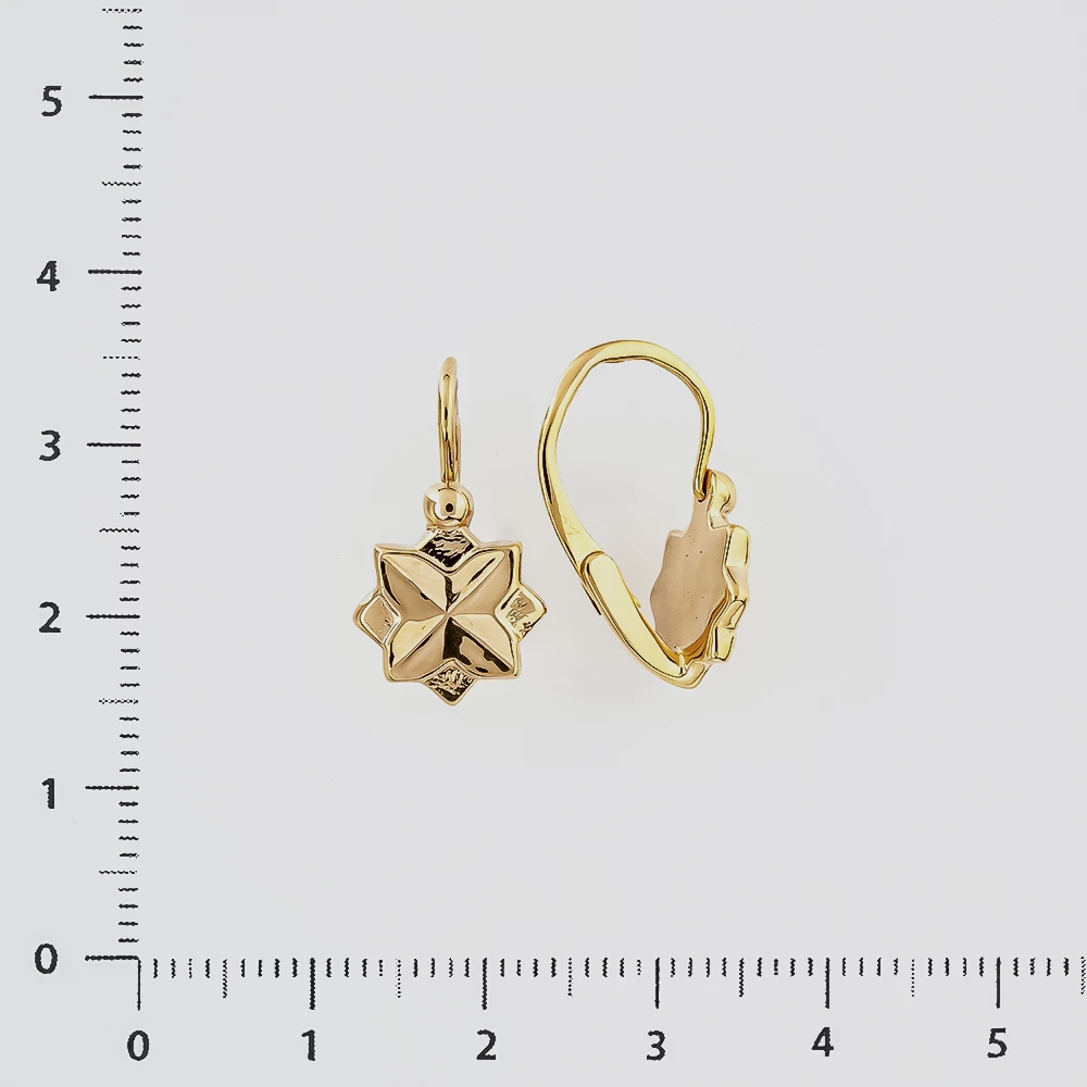 Серьги из красного золота 583 пробы