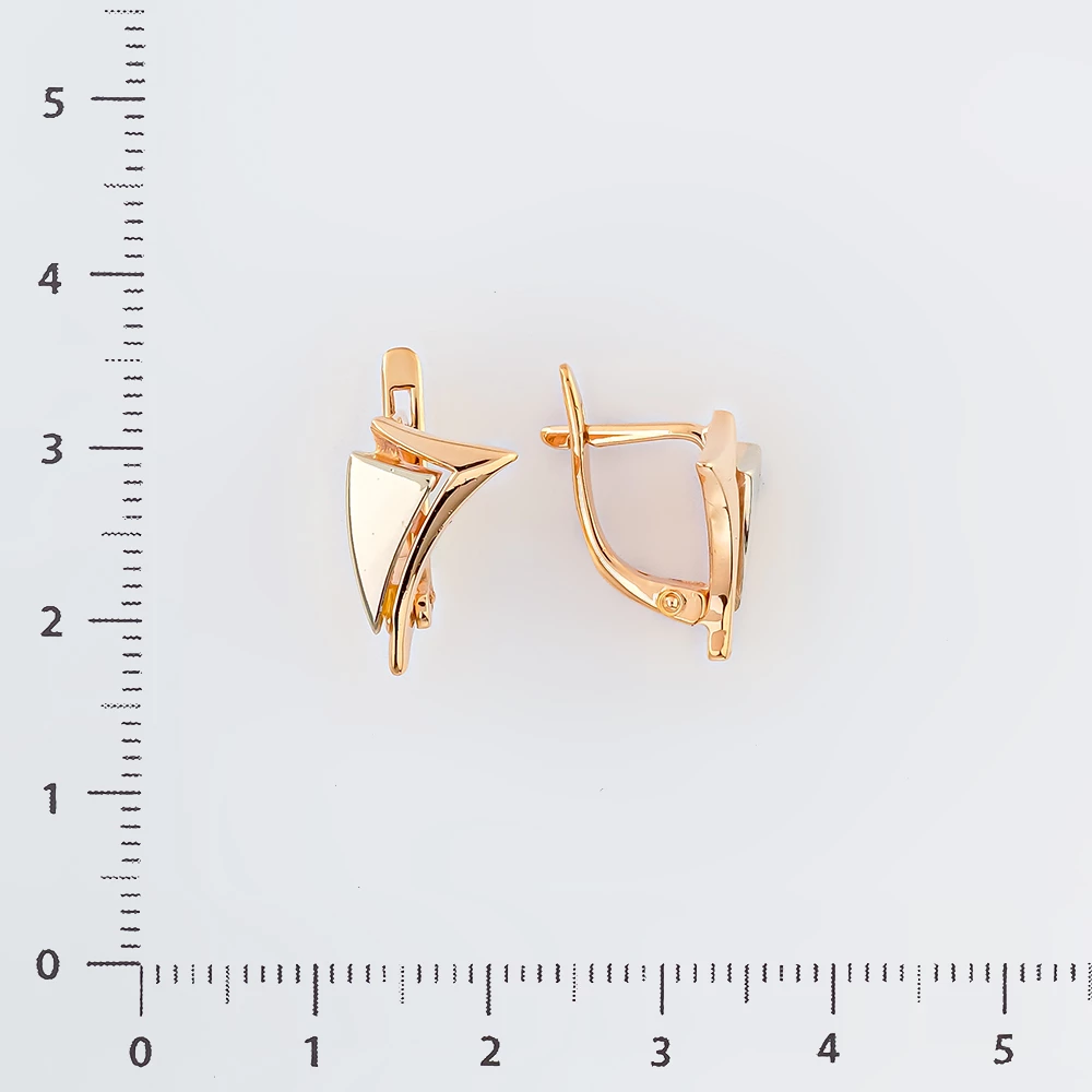 Серьги из красного золота 585 пробы