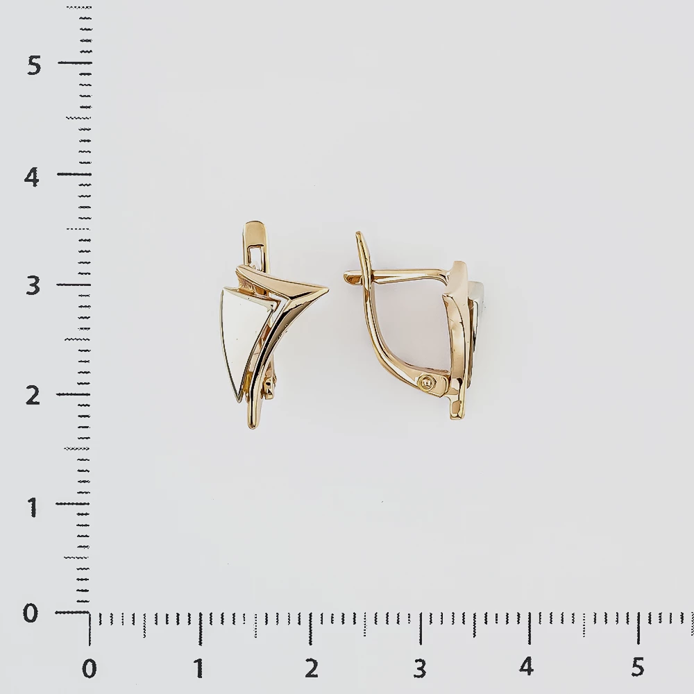 Серьги из красного золота 585 пробы